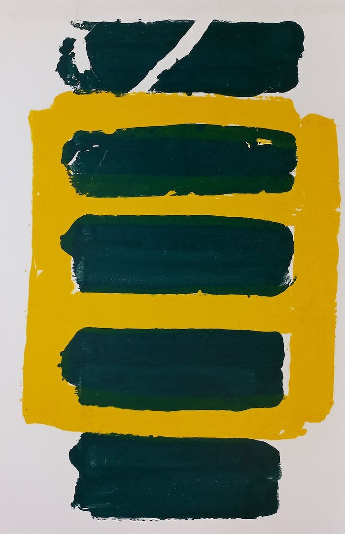 ADINE ENGELMAN (1937-2015) MONOTYPE / DIK PAPIER / H80 X B55