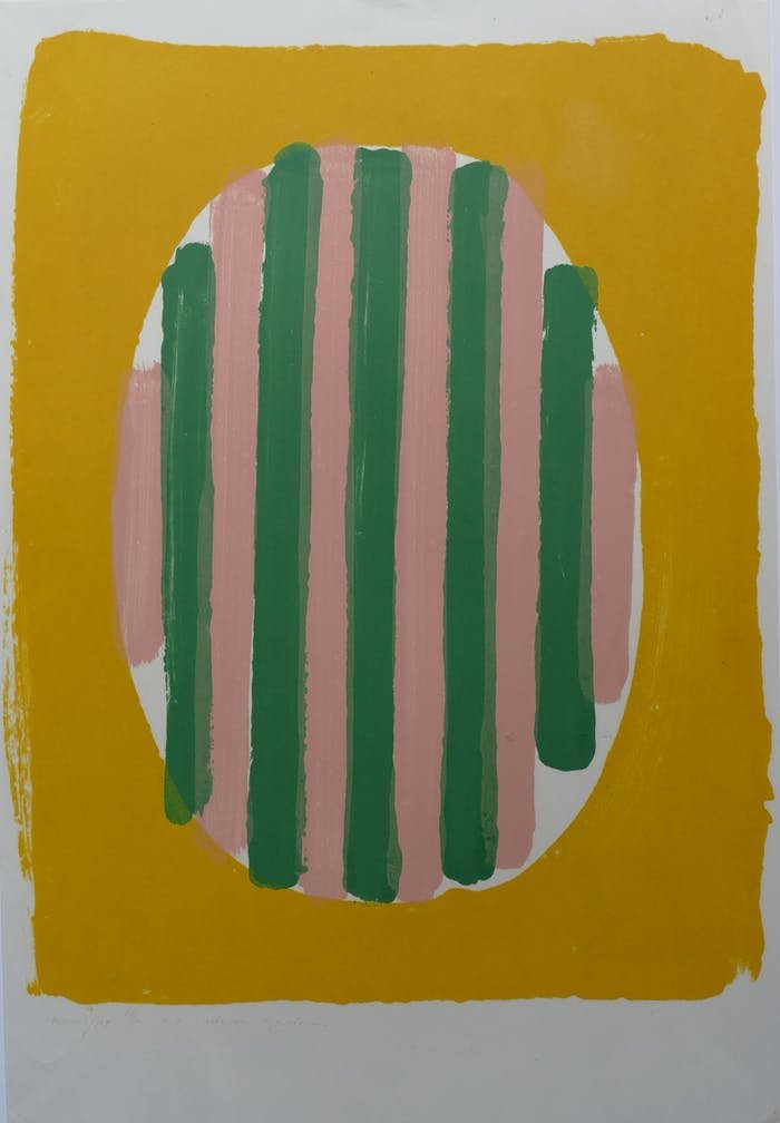 ADINE ENGELMAN (1937-2015) MONOTYPE / DIK PAPIER / H 80 X B 55