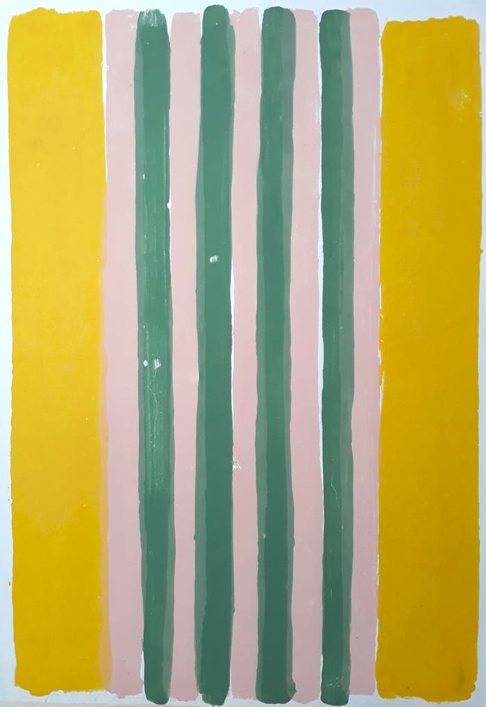 ADINE ENGELMAN (1937-2015) MONOTYPE / DIK PAPIER / H 80 X B 55