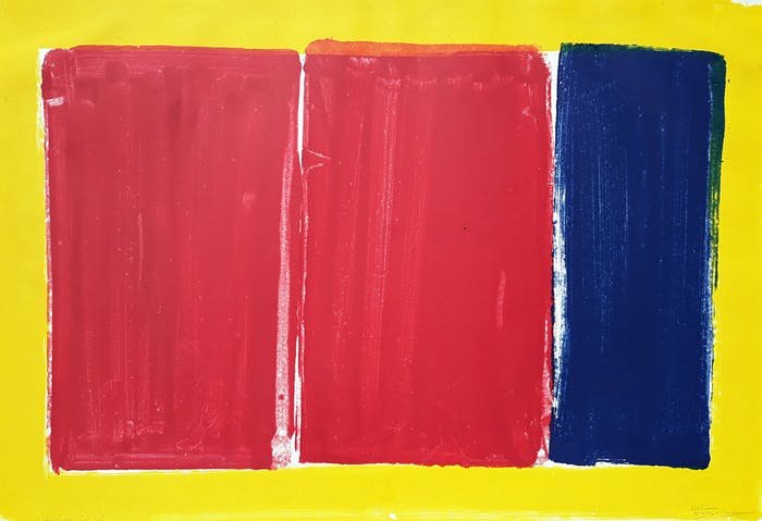 ADINE ENGELMAN (1937-2015) MONOTYPE / DIK PAPIER / H55 X B80