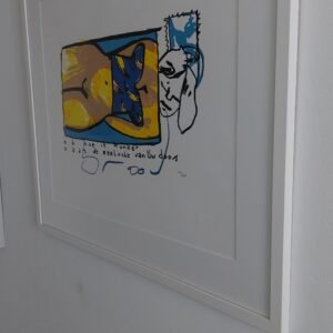 HERMAN BROOD DAME 118/350 HANDGESIGNEERD INGEKADERD