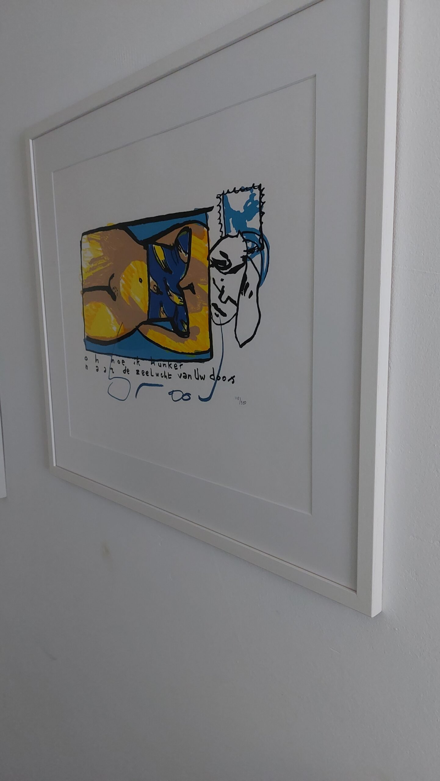 HERMAN BROOD DAME 118/350 HANDGESIGNEERD INGEKADERD