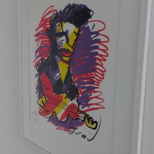 HERMAN BROOD ELVIS 99/150 HANDGESIGNEERD INGEKADERD