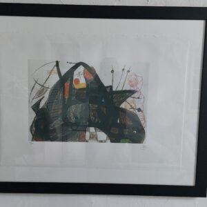 MIRO  50/150 + STEMPEL INGEKADERD ZWART B100XH80