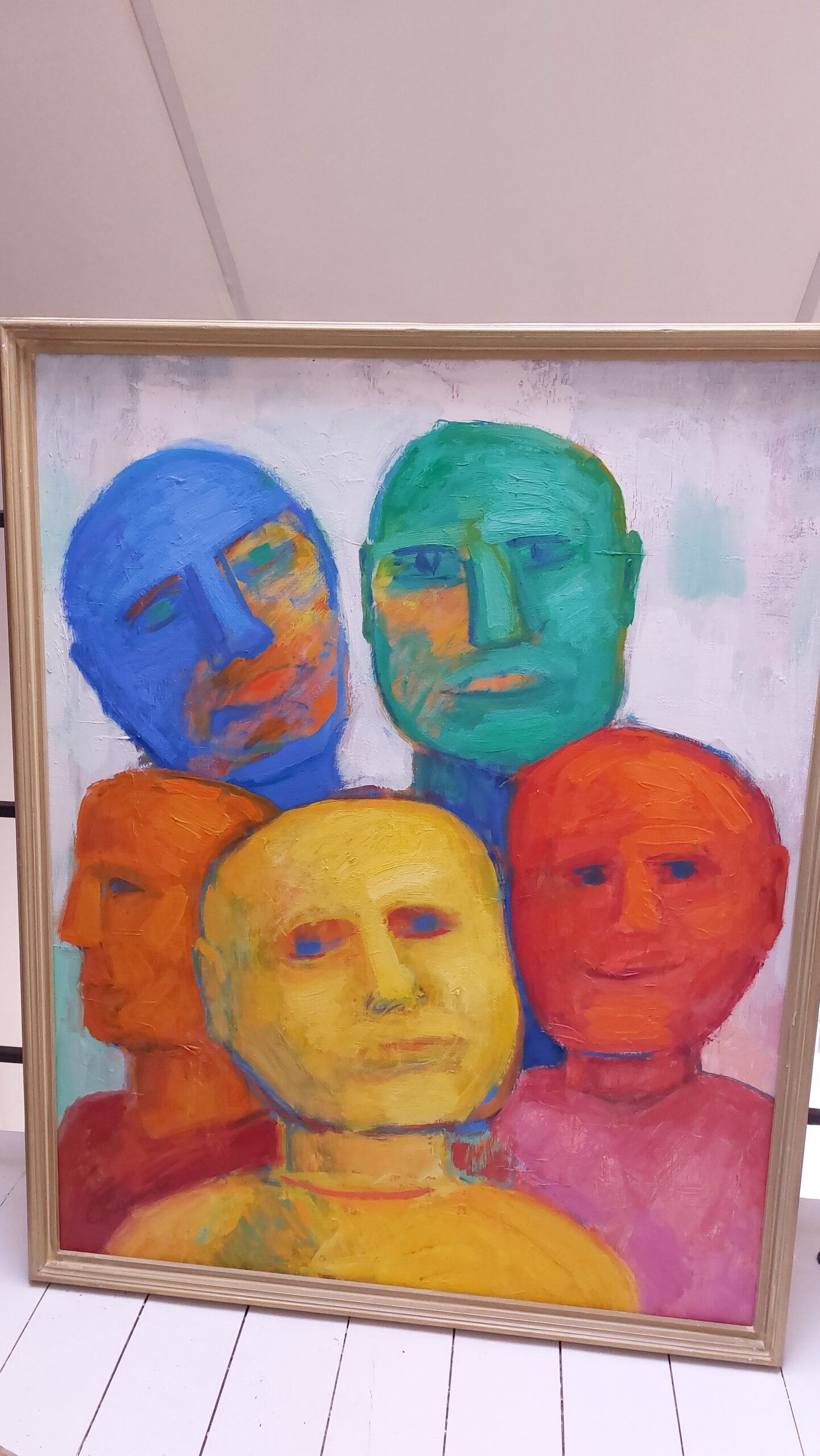 FEYAERTS PROSPER  HOOFDEN SCHILDERIJ GETEKEND B84XH104 UNICUM