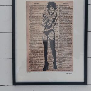 BANKSY MEISJE MET TEDDY BEER 63/150 MET CERTIFICAAT