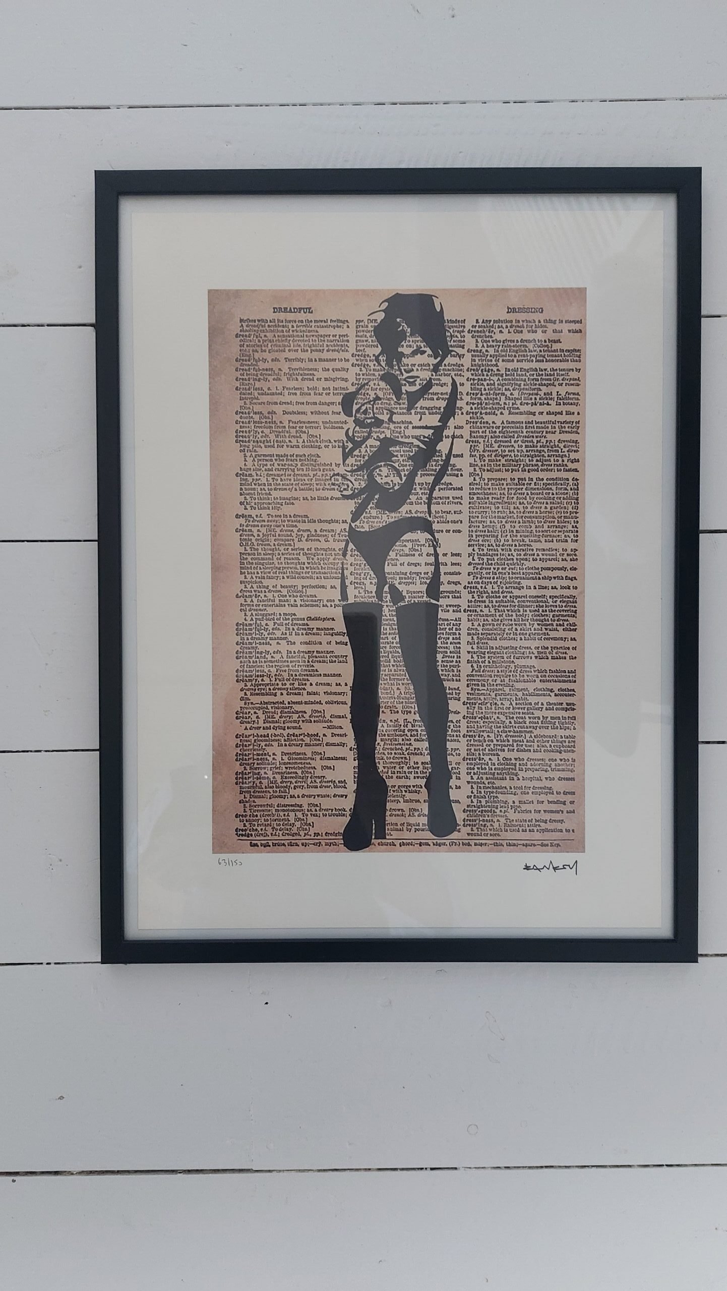 BANKSY MEISJE MET TEDDY BEER 63/150 MET CERTIFICAAT