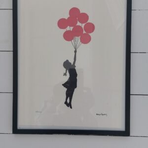 BANKSY MEISJE MET BALLONS 69/150 MET CERTIFICAAT