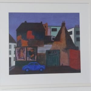 LIEVEN VAN DEN BERGH ABSTRACT LANDSCHAP UNICUM getekend Bergh B70XH60 + BOEK