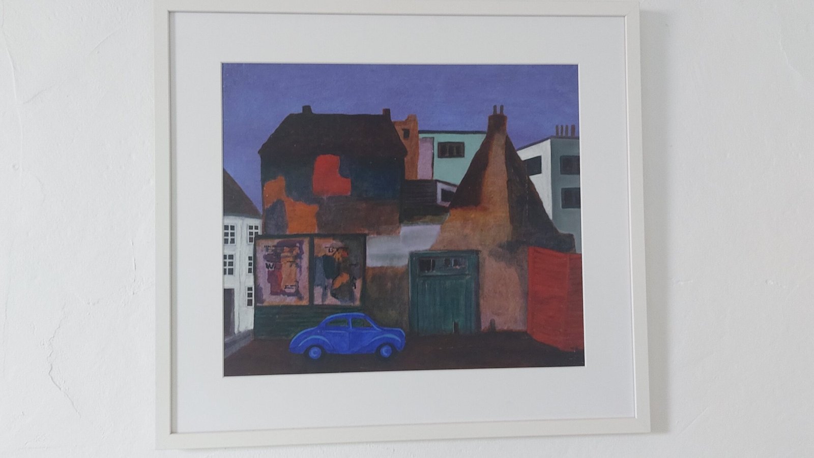 LIEVEN VAN DEN BERGH ABSTRACT LANDSCHAP UNICUM getekend Bergh B70XH60 + BOEK