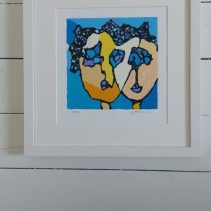 JAN LATINNE GRAFIEK HANDGESIGNEERD EN GENUMMERD INGEKADERD B35XH35