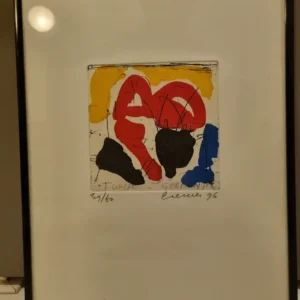 JAN CREMER STILLEVEN TULPEN 39/60 HANDGESIGNEERD INGEKADERD